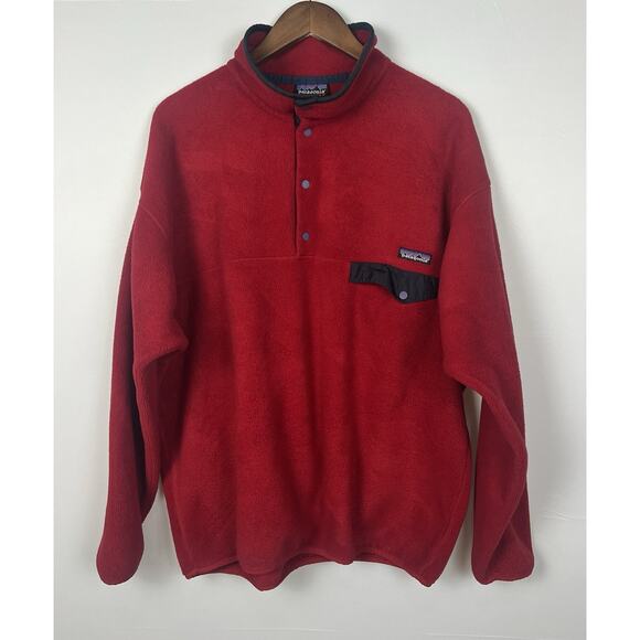 Vintage 90s Y2K Patagonia Synchilla Snap-T Pullover Fleece Jacket Mens XL - Picture 8 of 9